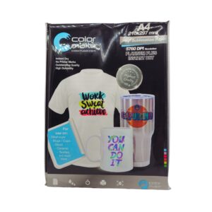 Papel de Sublimación A4 Platinum Pro Secado Instantáneo 105 g | 100 Hojas | Marca Colormake