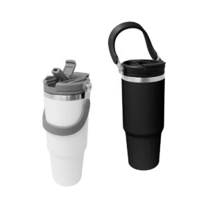 Termo Kawit 850 ml | Doble Pared con Asa y Popote Retráctil | Marca 2Drink