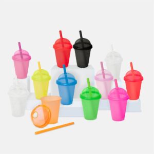 Vaso Lody 500 ml con Tapa Domo y Popote | Personalizable | Marca 2Drink